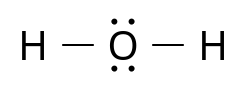 estructura de Lewis del agua