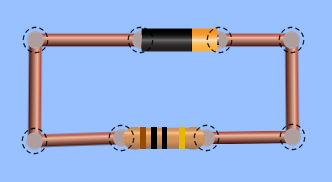 Circuito de batería y resistencia